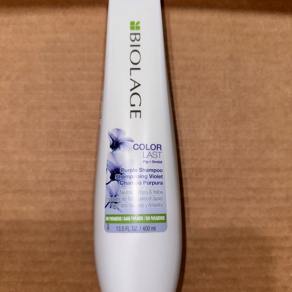 Matrix Biolage Color Last Purple Shampoo Neutralizes Brass and Yellow Tones hair